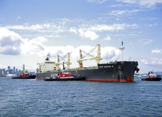 Bulk ship at Burrard Inlet