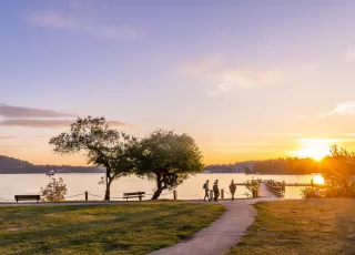 Belcarra park at sunset