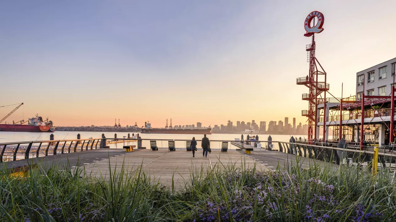 Lonsdale quay and the Port of Vancouver