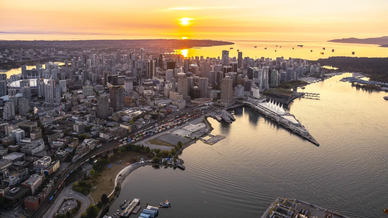 Aerial of Vancouver